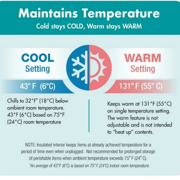 Mini Fridge Small Space Cooler Warmer 6 Can White Marble Finish Home Auto Beauty - Picture 11 of 12